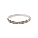 CROSS THE LINE SPIRAL BANGLE