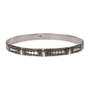 CROSS THE LINE DOT BANGLE