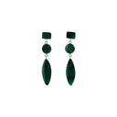 PAST PRESENT FUTURE EARRING - GREEN